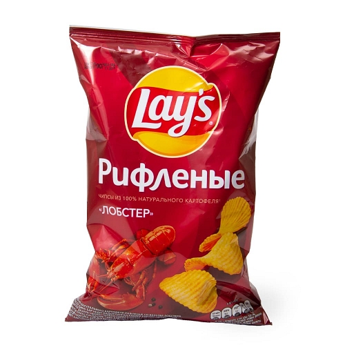 Чипсы картофельные рифл. Lay's со вкусом лобстер, 140г